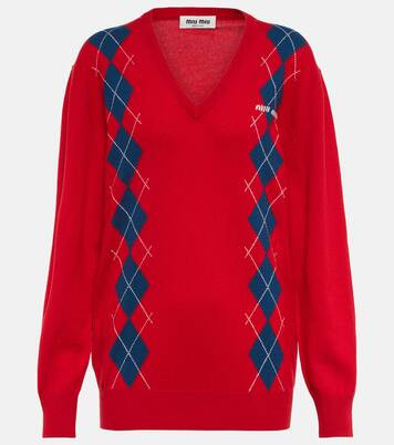 Argyle cashmere sweater | Mytheresa (UK)