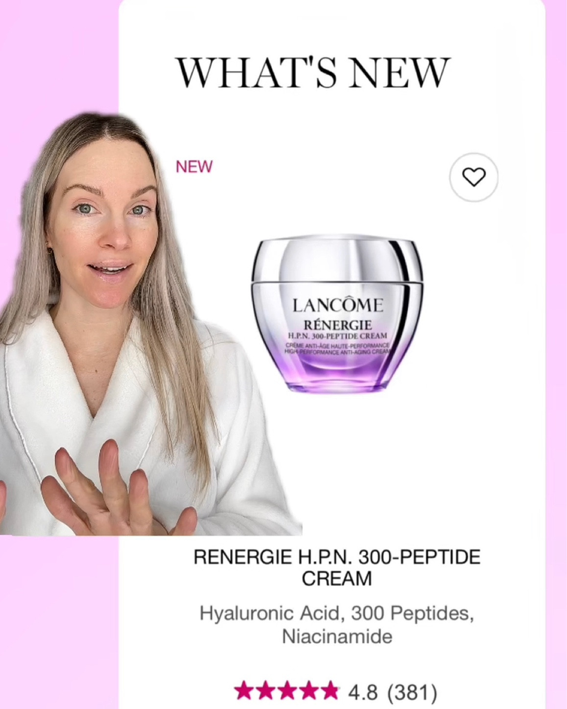 Lancôme launched a new cream that contains over 300 types of peptides to target signs of again. Pairing up the Lancôme Tripe Serum with it will also address signs of aging and firmness. The perfect powerhouse duo👌🏻 

Full video on TikTok (Sincerely Miss Ash)

#LTKbeauty