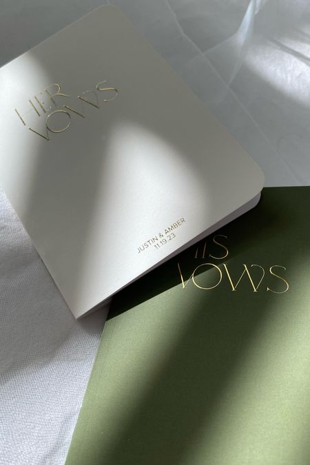 Customizable Wedding Vow Books 🤍🕊️


#LTKWedding #LTKFindsUnder50