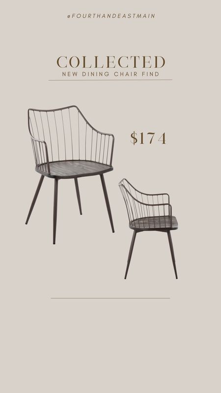 obsessed with this new dining chair find i love the two material mix and the higher back! 

amber interiors dupe 

#LTKhome