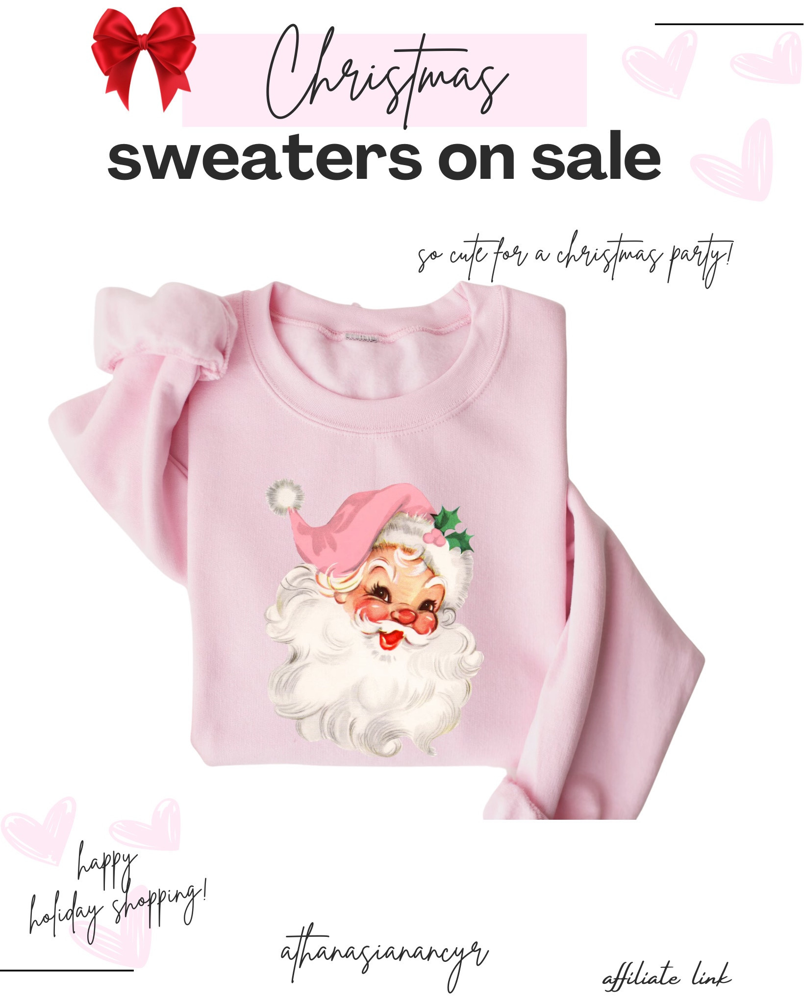Pink santa sweater on sale today 


#LTKHoliday #LTKSaleAlert #LTKCyberWeek