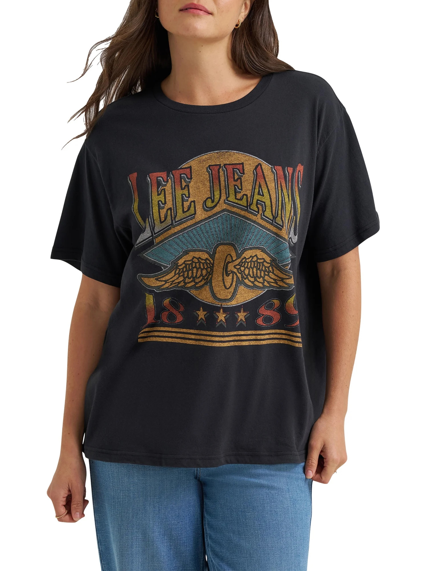 Lee\u00ae Women's Logo Tee, Sizes S-XXL - Walmart.com | Walmart (US)