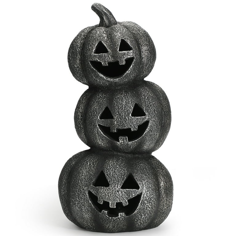 Ayieyill Halloween Pumpkin Decorations, Stacked Pumpkins with Color-Changing LED for Halloween De... | Walmart (US)