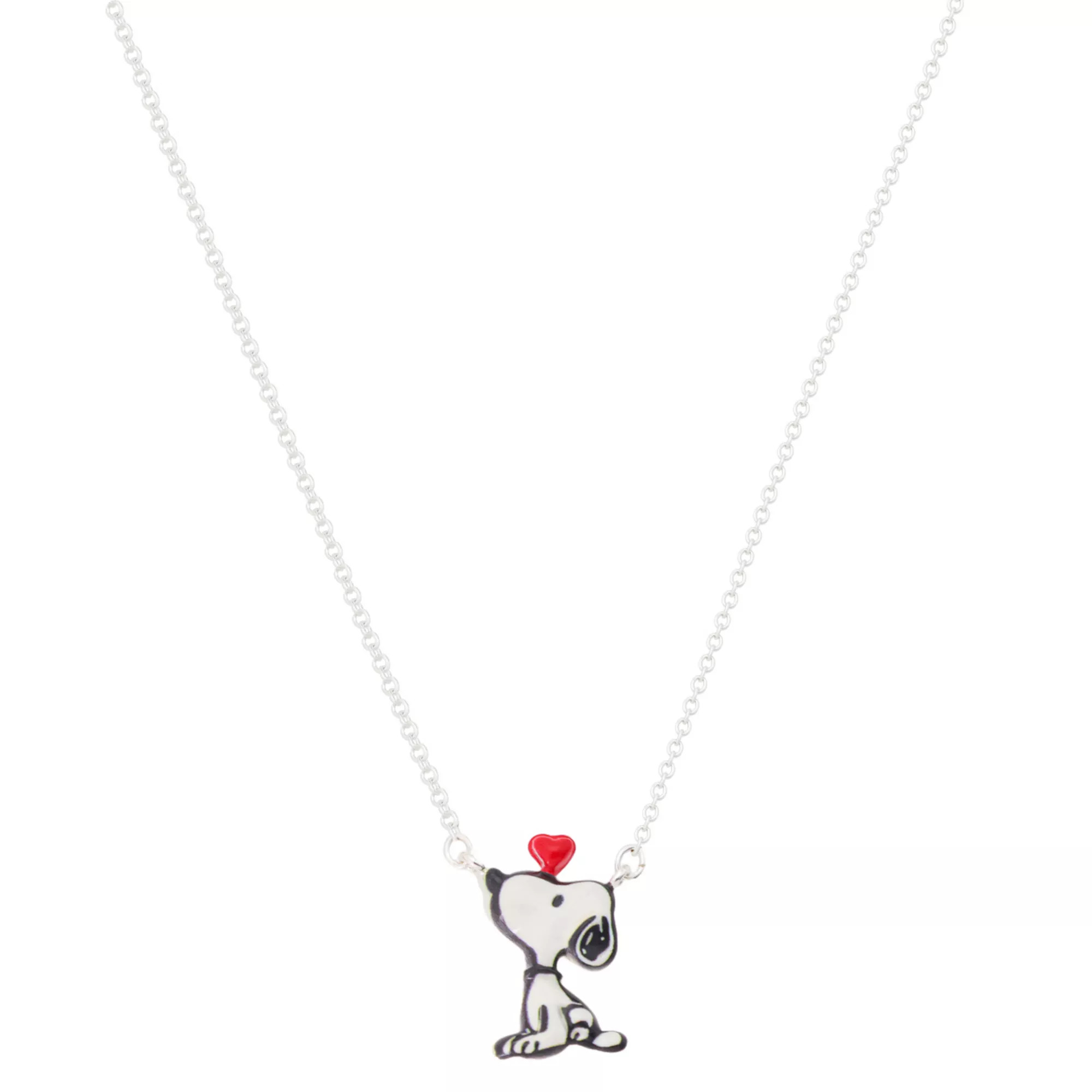 Peanuts Fine Silver Plated Snoopy Pendant Necklace | Kohl's