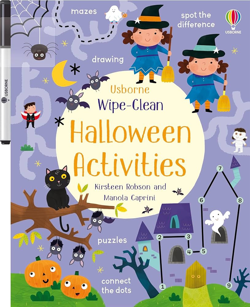 Wipe-Clean Halloween Activities: A Halloween Book for Children (Wipe-clean Activities) | Amazon (US)
