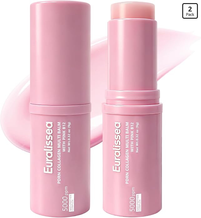PDRN Eye Balm Stick 2 Pack, Collagen Multi Balm with Pink B12, Hydrating Under Eye Care for Face,... | Amazon (US)