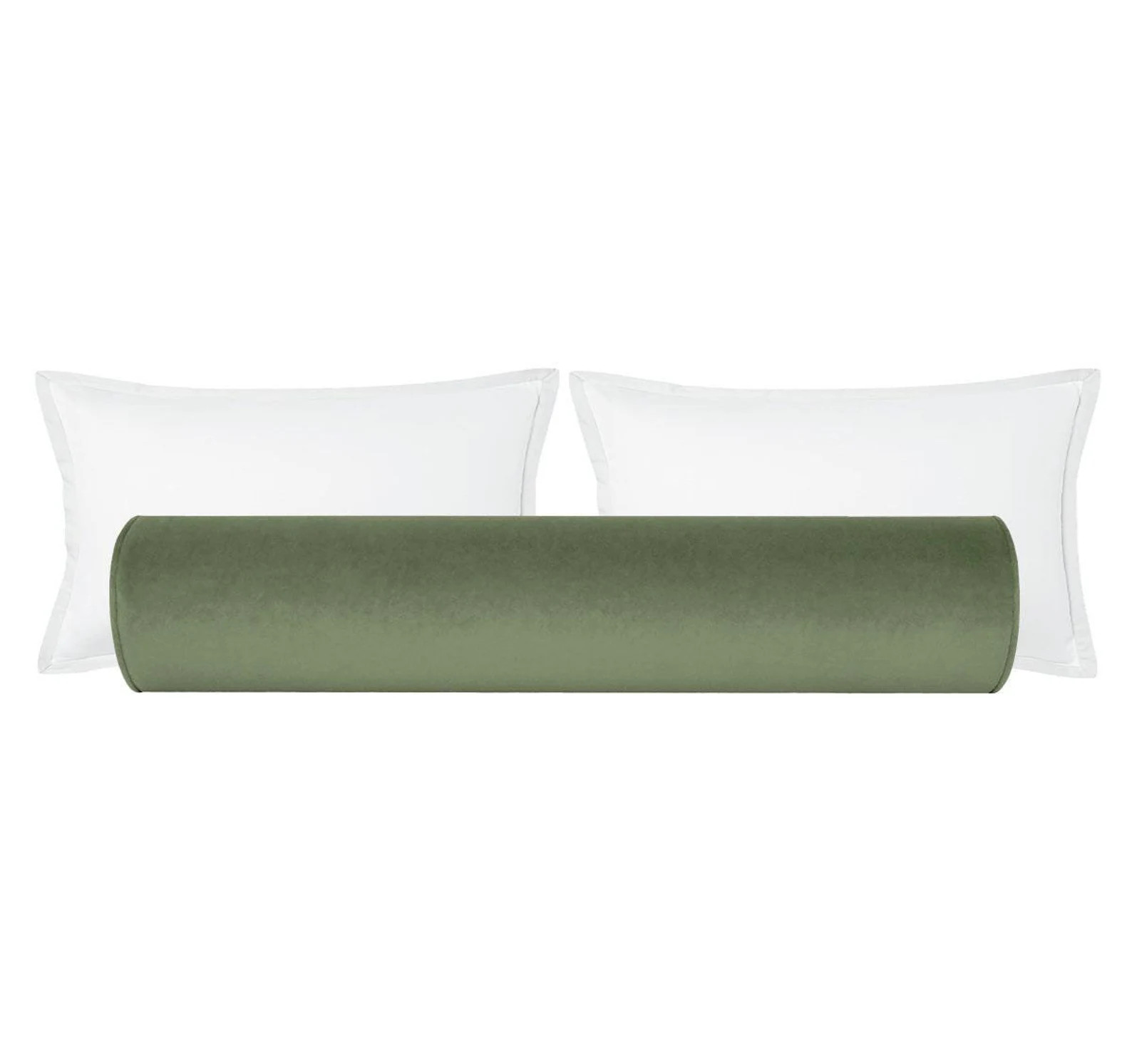 The Bolster : Society Velvet // Eucalyptus | solid velvet | bed decor | green velvet | | Etsy (Global)