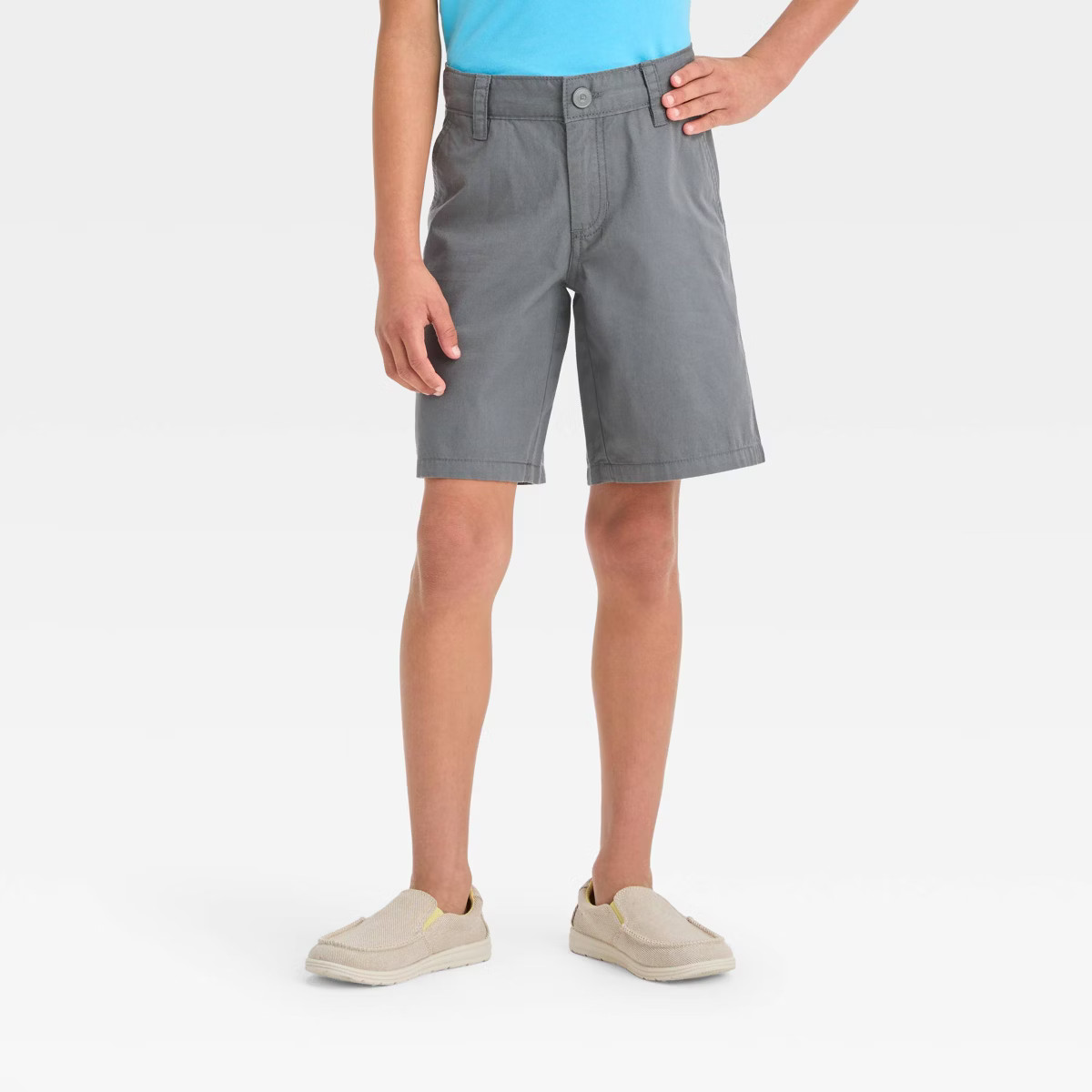 Boys' Flat Front 'At the Knee' Chino Shorts - Cat & Jack™ | Target