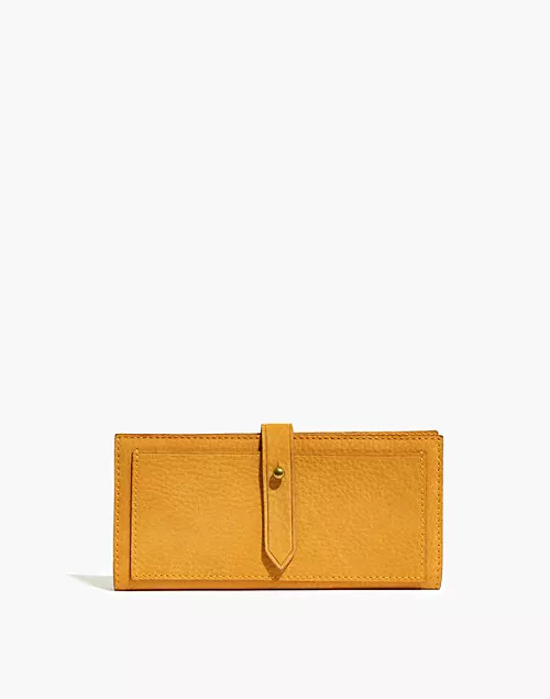 The Post Wallet in Nubuck Leather | Madewell