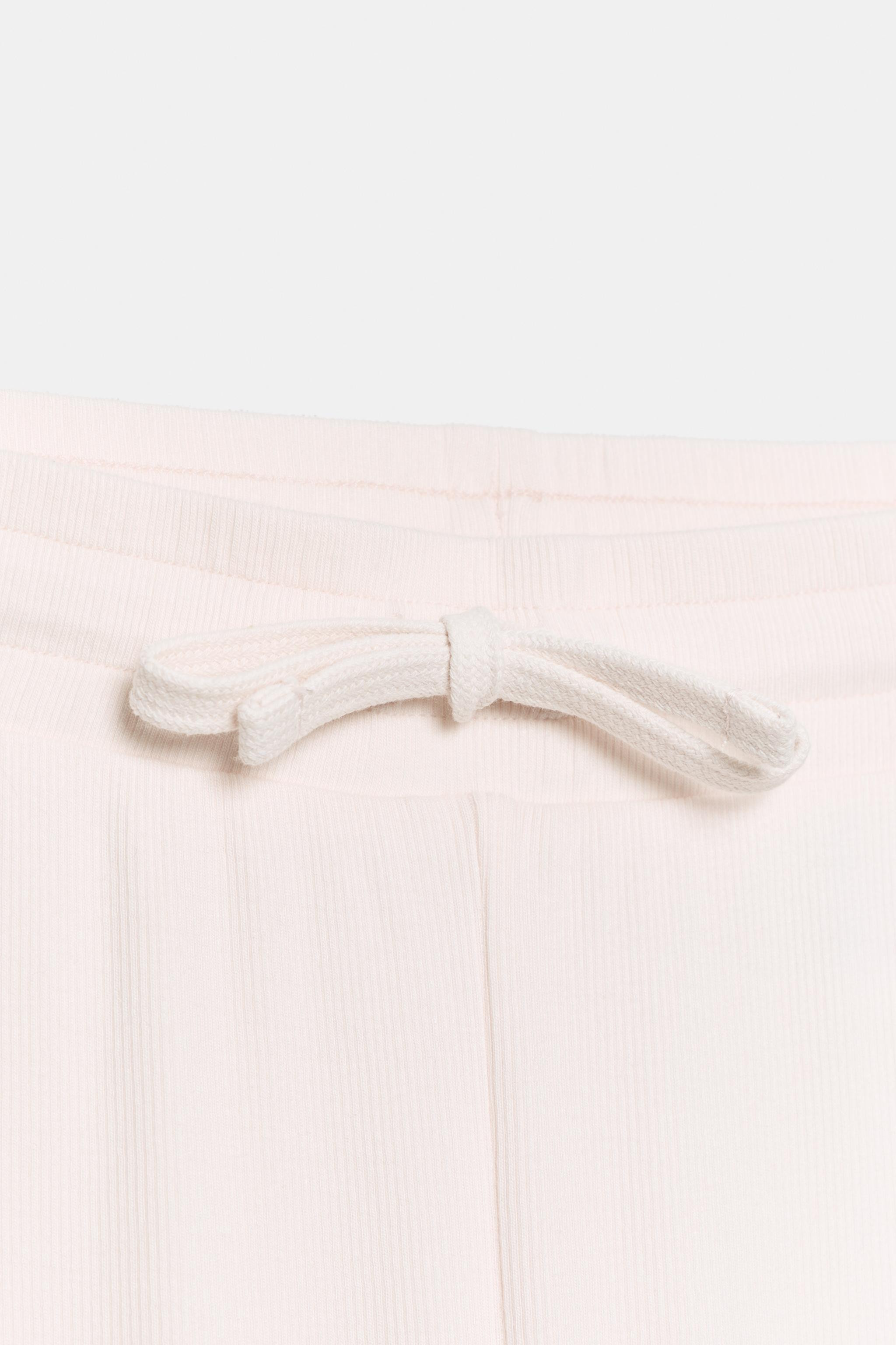 RIBBED STRAIGHT LEG PANTS | Zara US