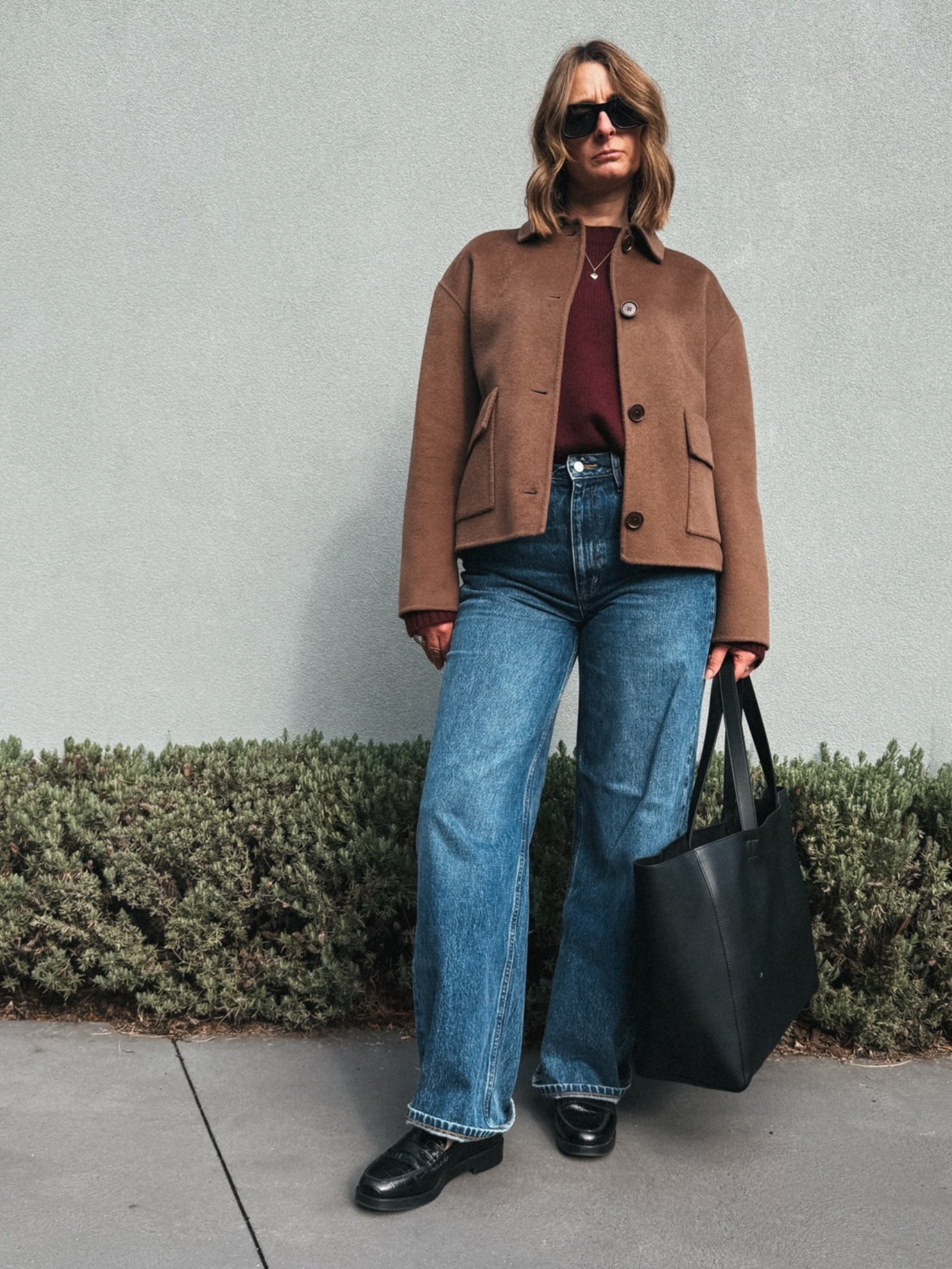 Jeans - Assembly Label. Wearing my usual size 26 
Tee - Assembly Label. - wearing usual size 8
Sweater - Assembly Label  - sized up
To a medium
Coat - Assembly Label. Wearing an xs 
Loafers - Sezane. Tts

#LTKuk #LTKstyletip #LTKshoes