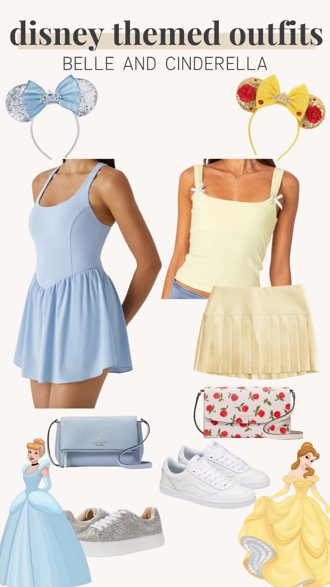 Disney outfit inspired for women! 

Cinderella, belle, Disney world, princess outfit inspo, Halloween, yellow, blue, athletic skirt 

#LTKStyleTip #LTKFindsUnder100 #LTKTravel