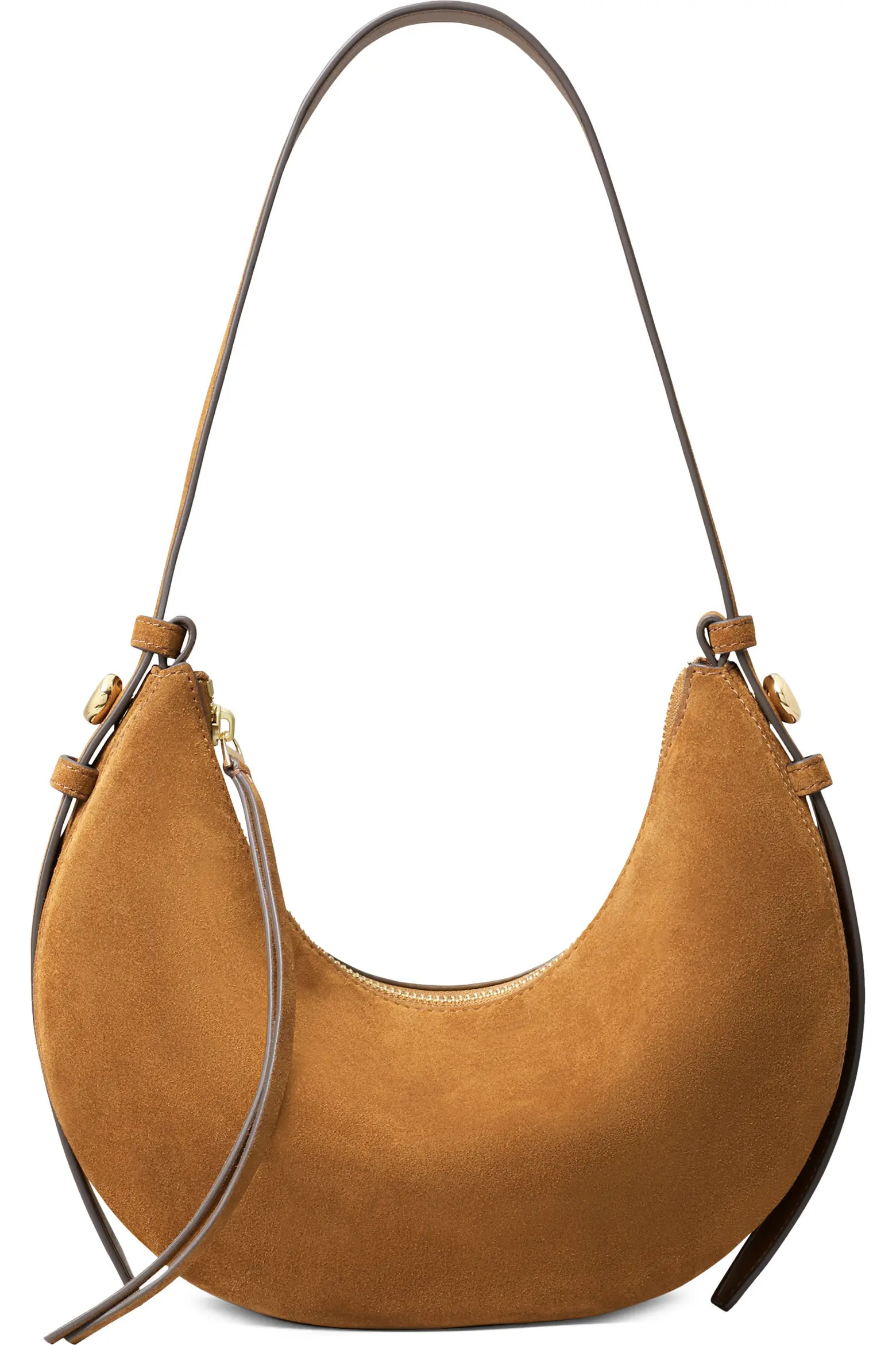 Tory Burch Romy Suede Half Moon Shoulder Bag (Women) | Nordstrom | Nordstrom