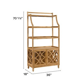Ceylon Baker's Rack with Hand Carved Details & Teak Construction | Ballard Designs, Inc.