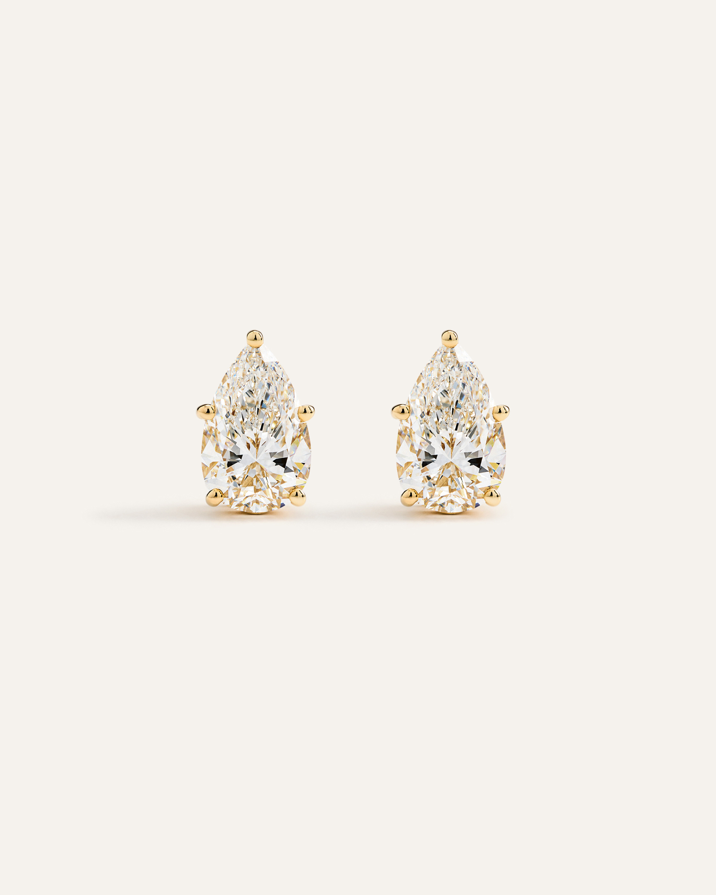 Quince | Women's 14K Gold Lab Grown Diamond Statement Pear Studs 6ctw in Yellow Gold | Quince