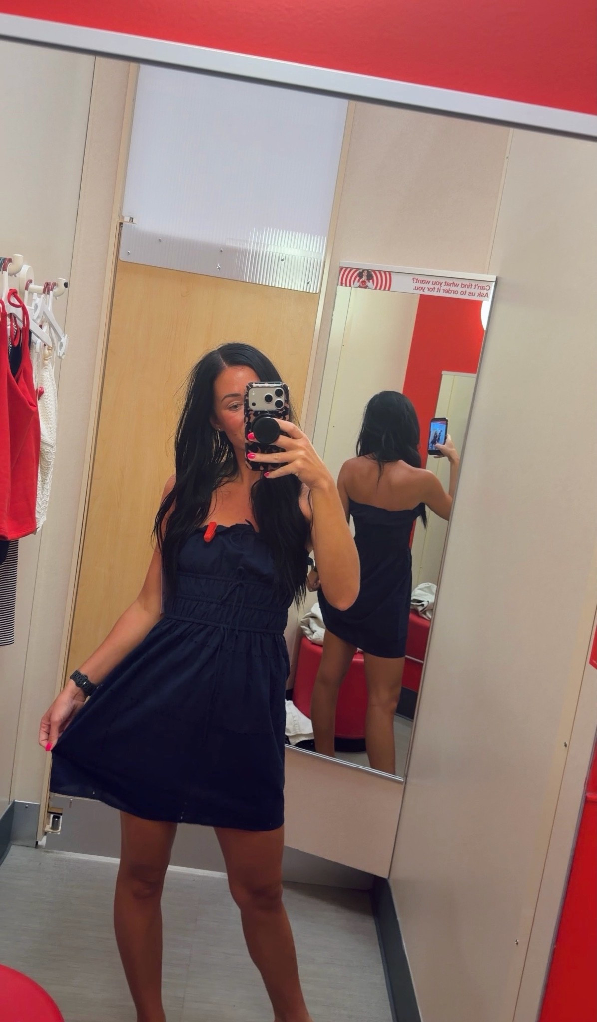 Cutest mini eyelet strapless dress. Perfect dress for the summer. Wearing XS #target #targetstyle #summeroutfit #minidress #dress

#LTKgrwm #LTKootd #LTKU