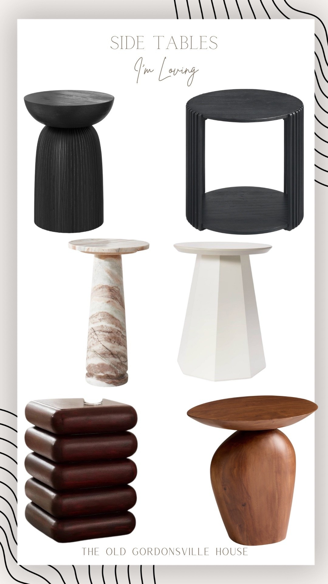 Side tables I’m loving at the moment. ✨
 
accent table, drink table, black, marble, walnut, living room, bedroom, guest bedroom, modern, organic, home decor 

#LTKHome