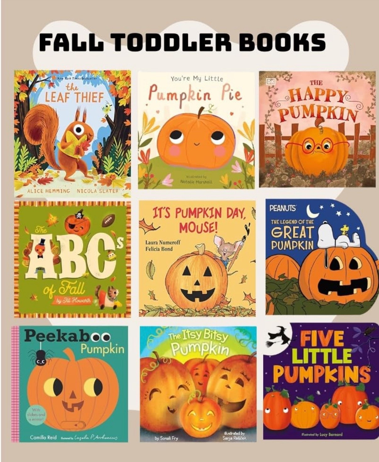 Fall toddler books 

#LTKFallSale #LTKKids #LTKFamily