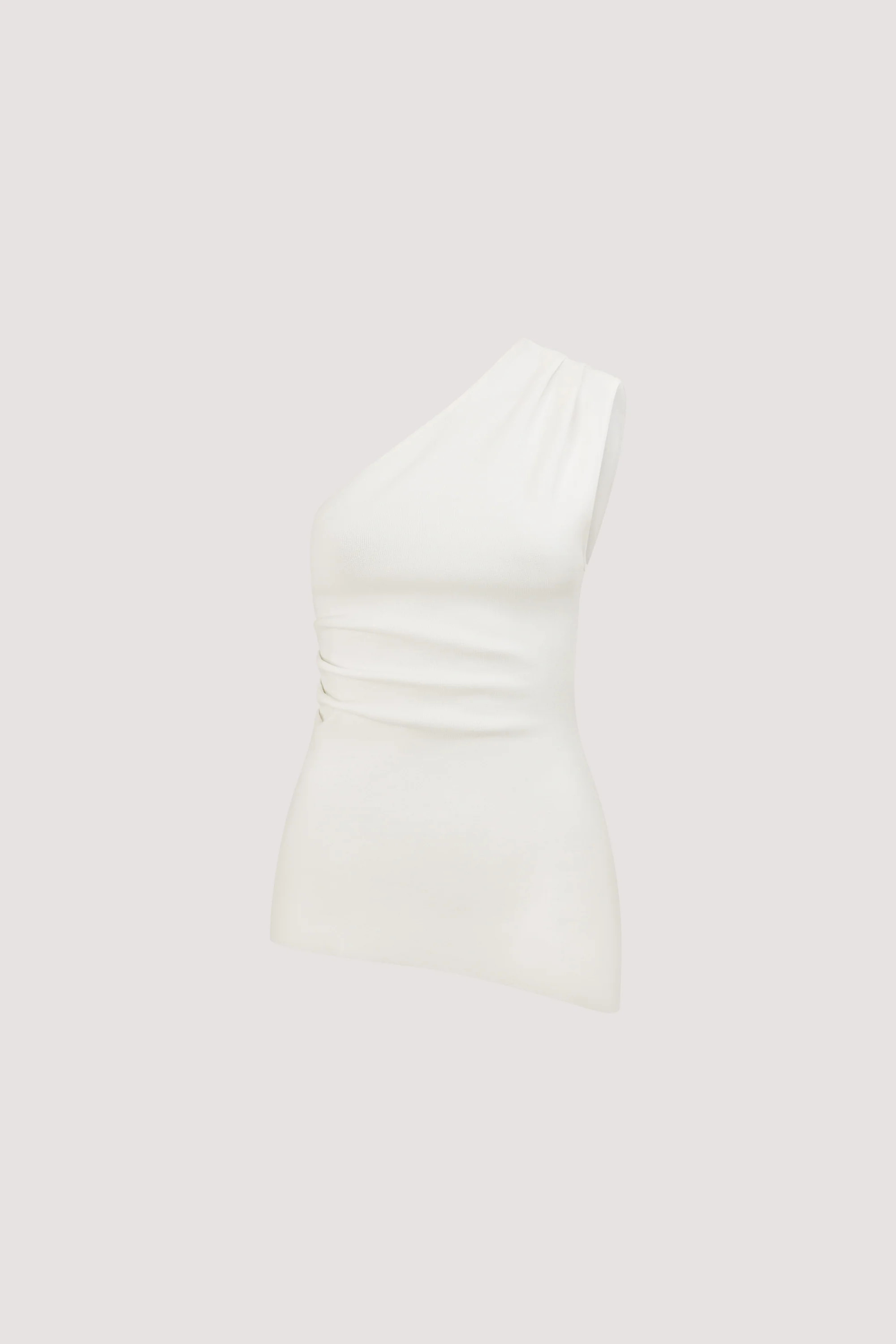 BRYNN OFF WHITE ONE SHOULDER TOP | DISSH