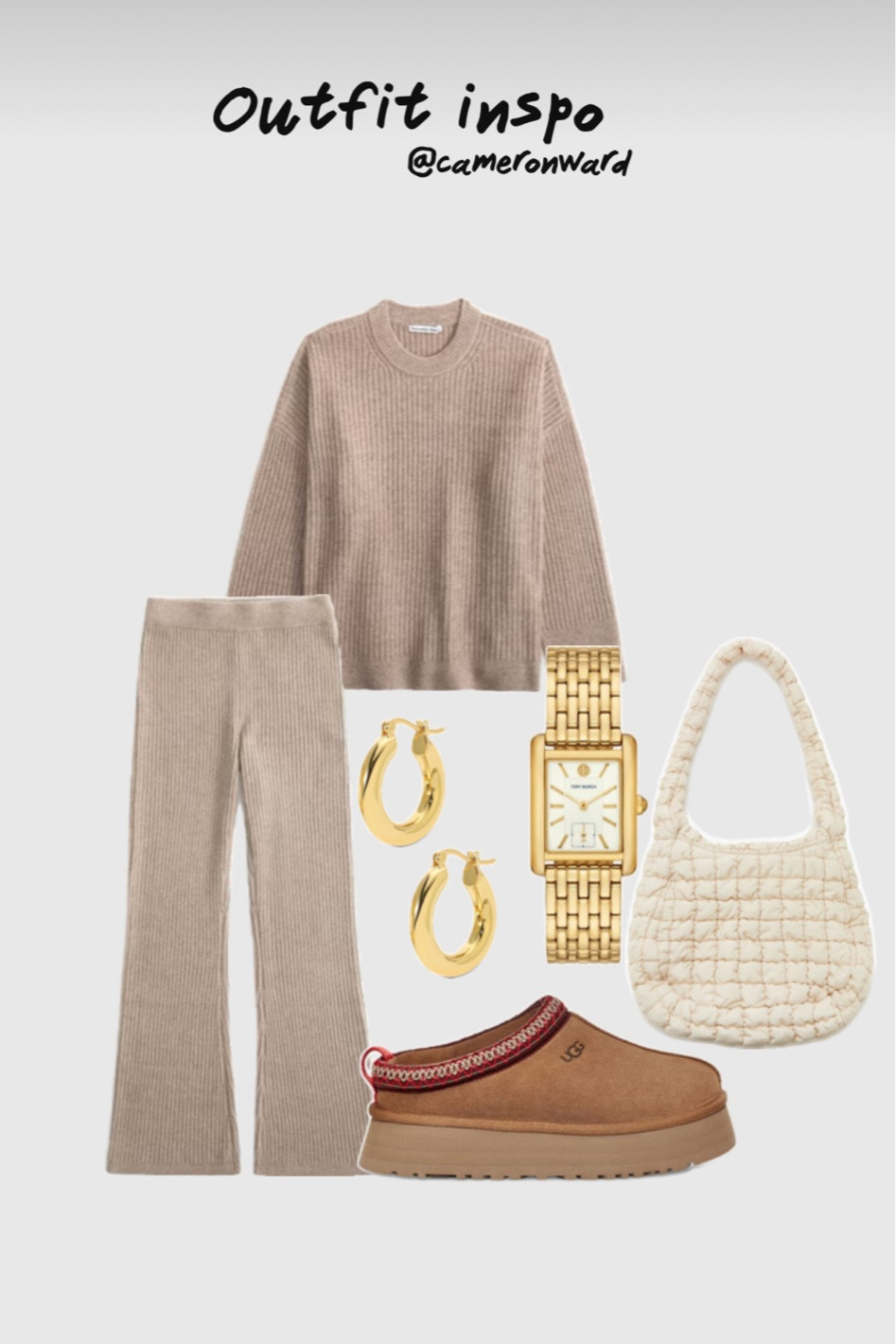 Matching set, knit pants, knit set, Ugg boots, Ugg slippers, quilted bag 

#LTKFallSale #LTKStyleTip #LTKFindsUnder100