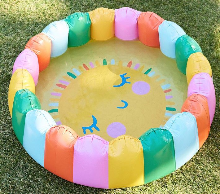 Rainbow Sun Inflatable Pool | Pottery Barn Kids