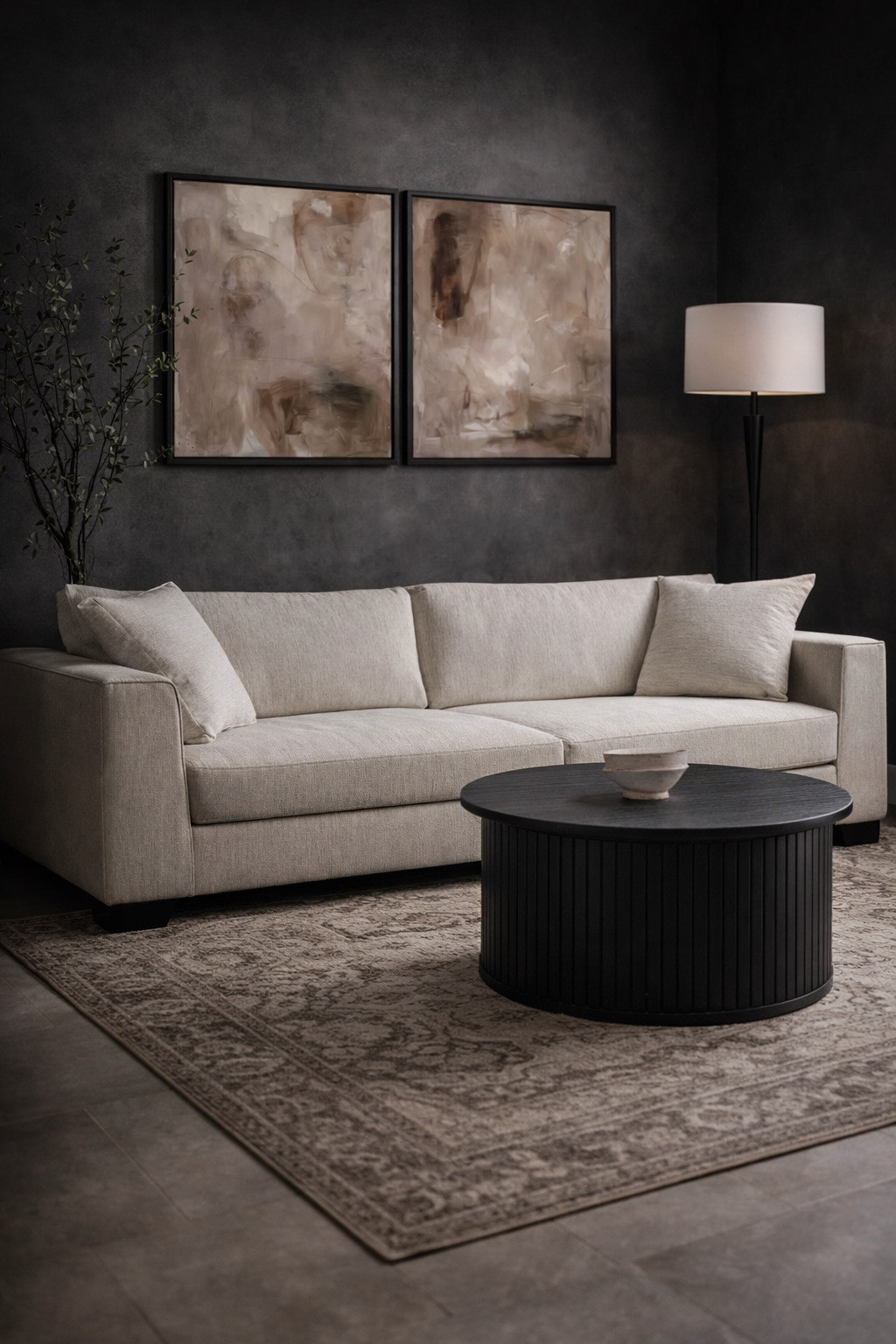 Soft neutrals, clean lines, and timeless textures—this living space is all about effortless elegance. A cozy upholstered sofa paired with layered art and a sculptural coffee table creates a calm, elevated look that works in any home.

amazon, amazon home, modern home, modern decor, moody room 

 #LTKHome