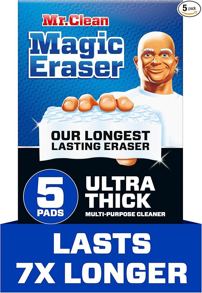 Mr. Clean Magic Eraser Ultra Thick Multi Purpose Cleaner, Magic Eraser Sponge Multi Surface Clean... | Amazon (US)