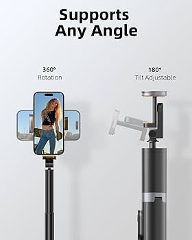 TODI 63" Cell Phone Selfie Stick Tripod, Portable Tripod for iPhone with Wireless Remote, Extenda... | Amazon (US)