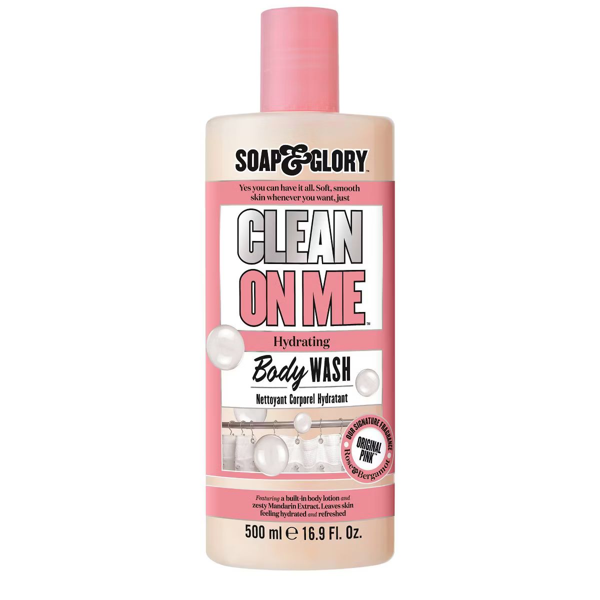 Soap & Glory Clean on Me Clarifying Mandarin, Strawberry, Rose, Peach and Musk Body Wash - Origin... | Target