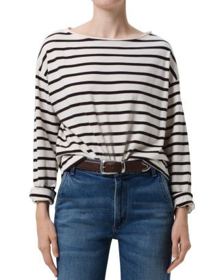 Boat Neck Long Sleeve Tee | Bloomingdale's (AU)