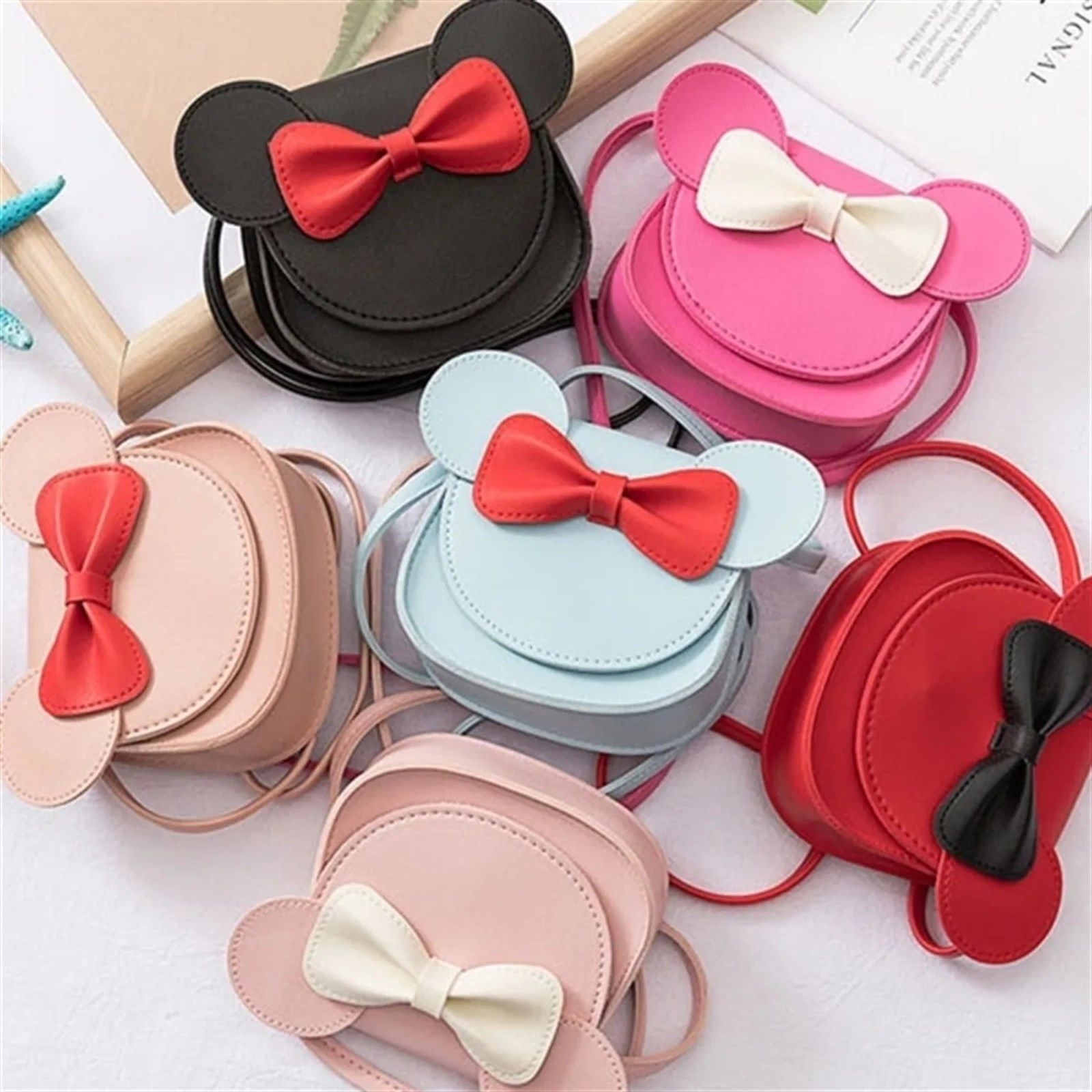 Bowknot Shoulder Bag With Cartoon Mouse Ears | Jane
