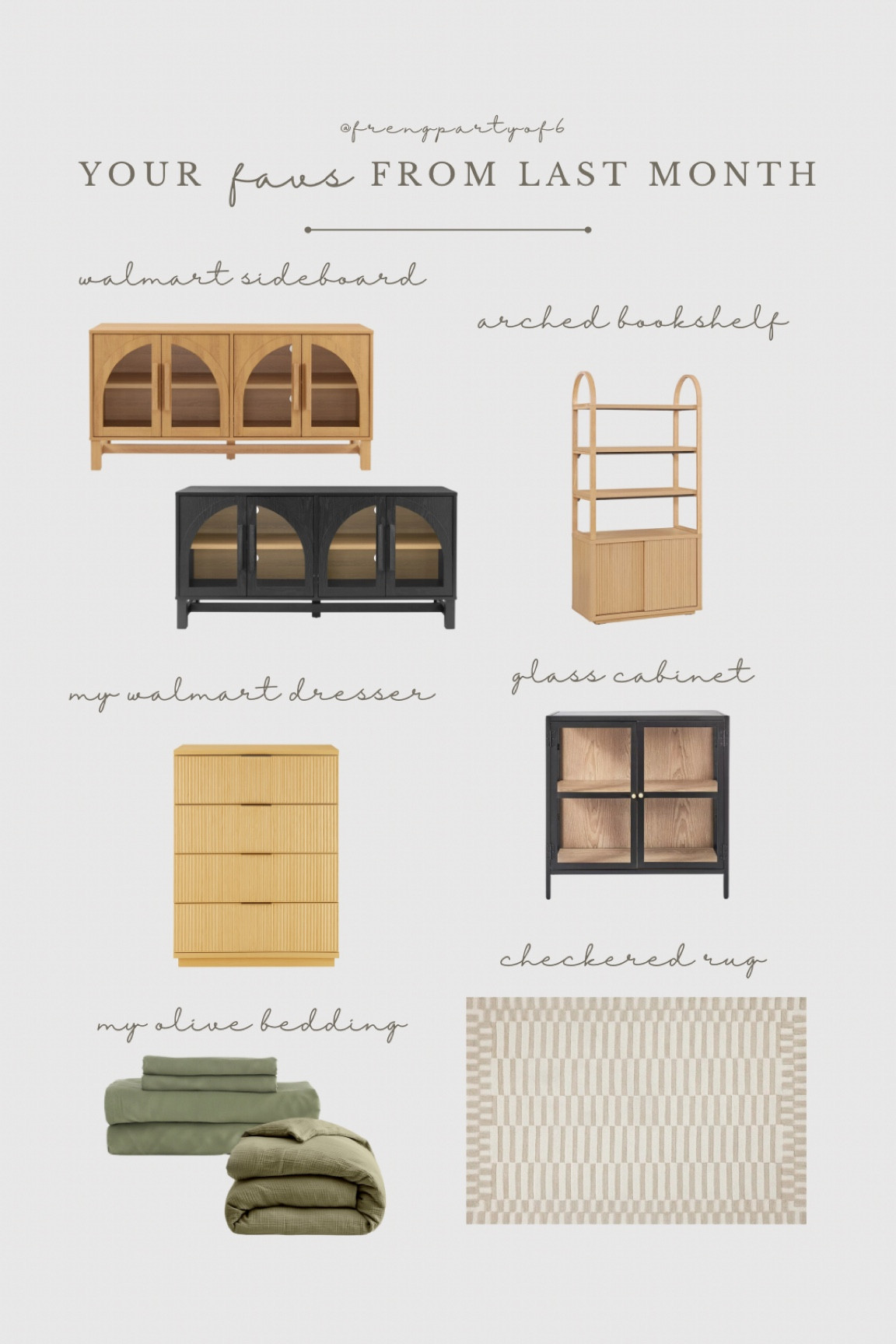 Last month’s ROUND UP! Including your favorites (and mine), and top sellers in my home!

I personally own and love every one of these!

Thank you for being here, I appreciate you! 🫶

Follow @frengpartyof6 for more boujee on a budget, affordable home finds!

#primarybedroom #organicmodern #livingroom #livingroomdesign #smalllivingroom #patiodesign  #boujeeonabudget #ltkhome 

#LTKHome #LTKStyleTip