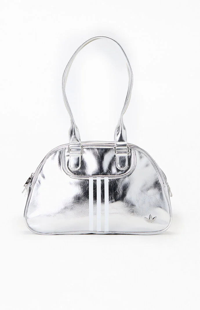 Adidas Silver Airliner Shoulder Bag | PacSun