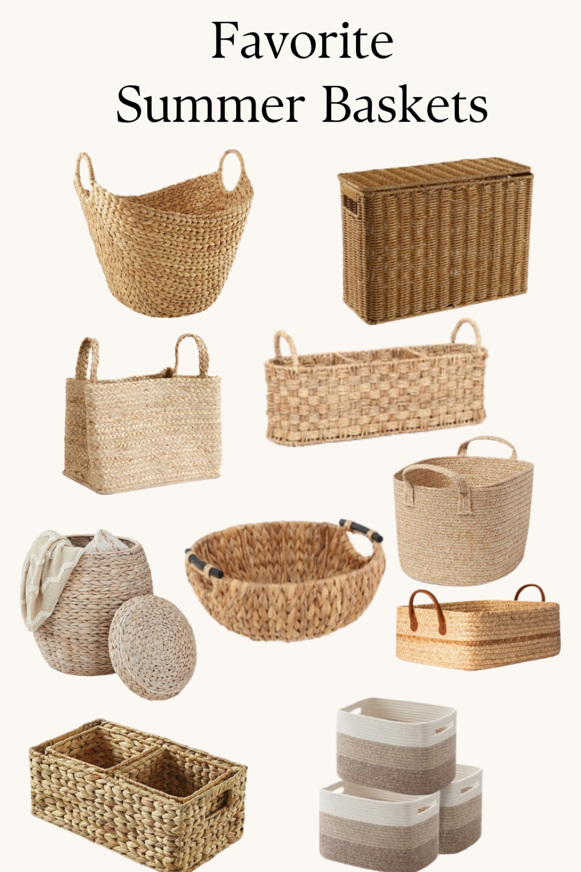 My favorite baskets for summer 

#LTKVideo #LTKHome #LTKSeasonal