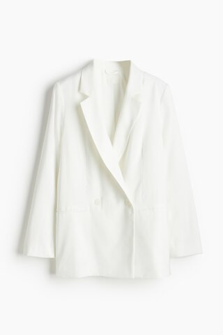 H & M - Double-breasted Blazer - White | H&M (US + CA)
