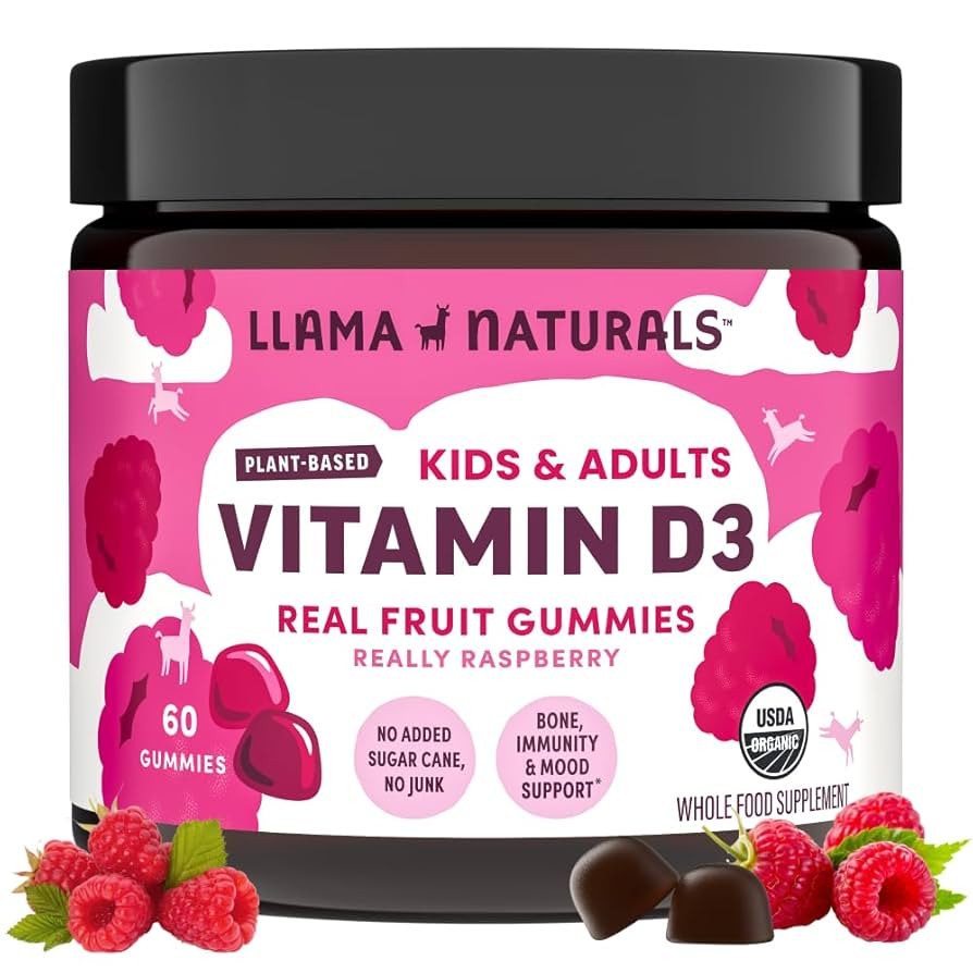 Llama Naturals Vitamin D3, Vegan, Organic Immune Support Supplement, Vitamin D Gummies for Adults... | Amazon (US)