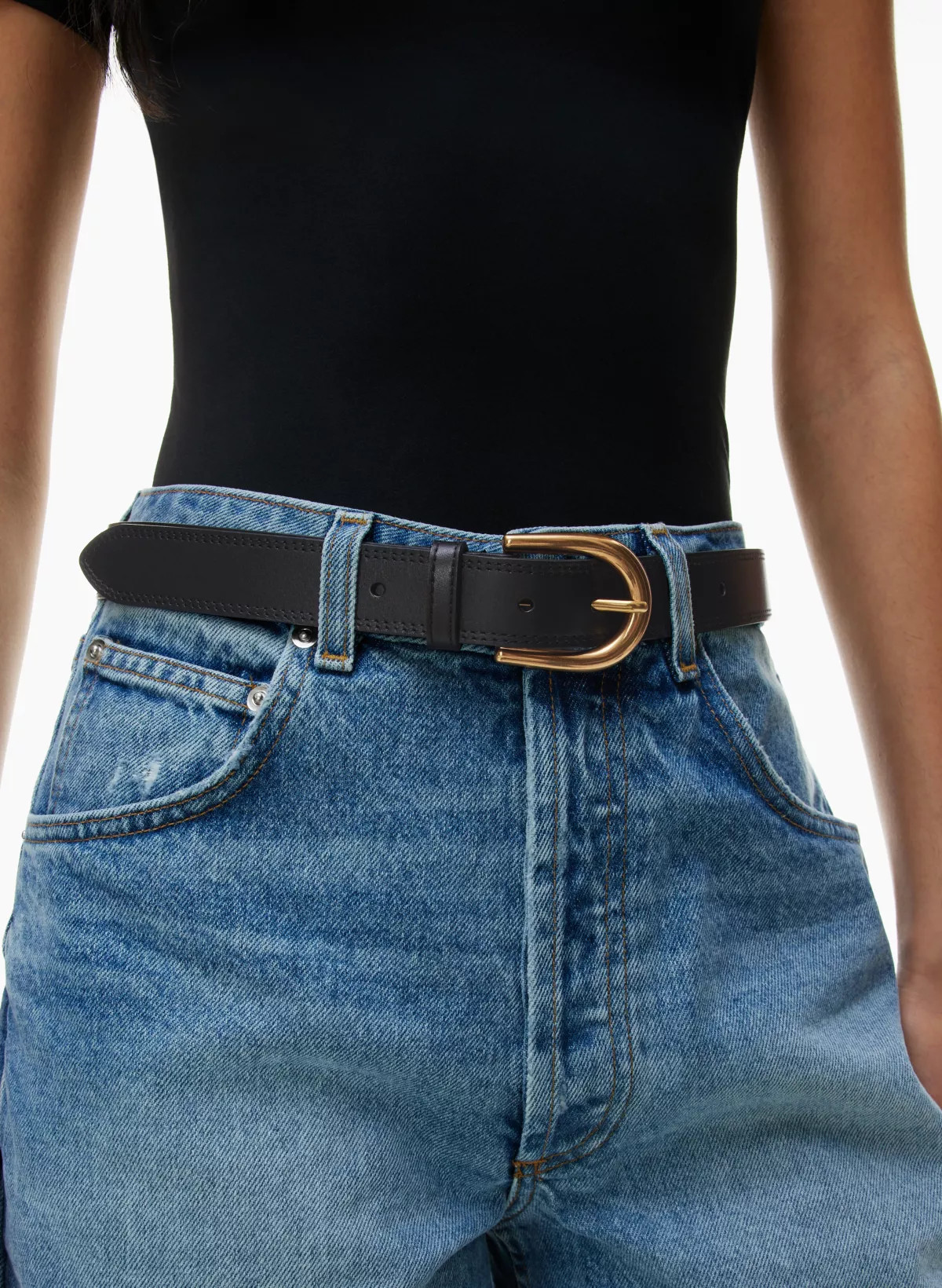 ACCENT LEATHER BELT | Aritzia