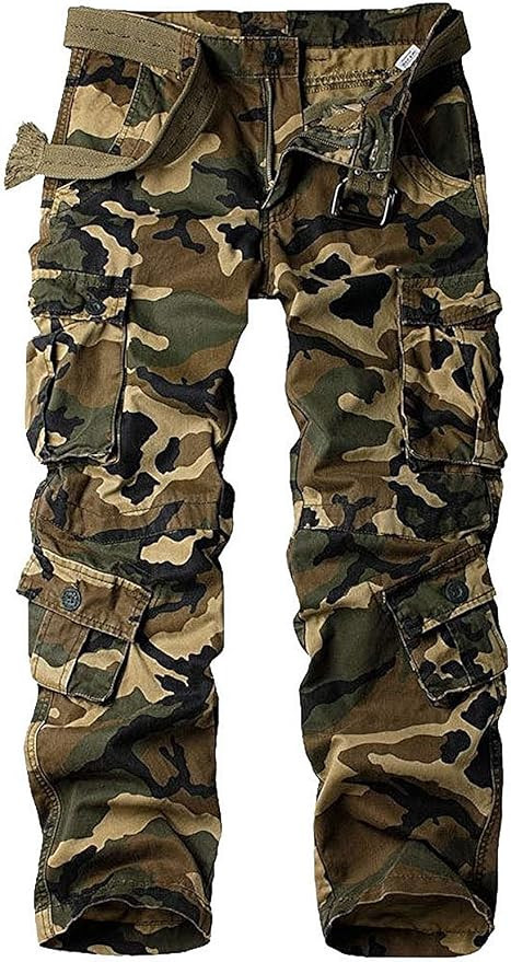 Men's BDU Casual Military Pants, Tactical Wild Army Combat ACU Rip Stop Camo Cargo Work Pants Tro... | Amazon (US)