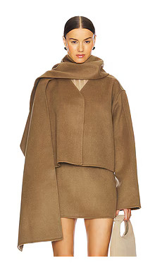 L'Academie by Marianna Milly Wool Jacket in Olive Green from Revolve.com | Revolve Clothing (Global)