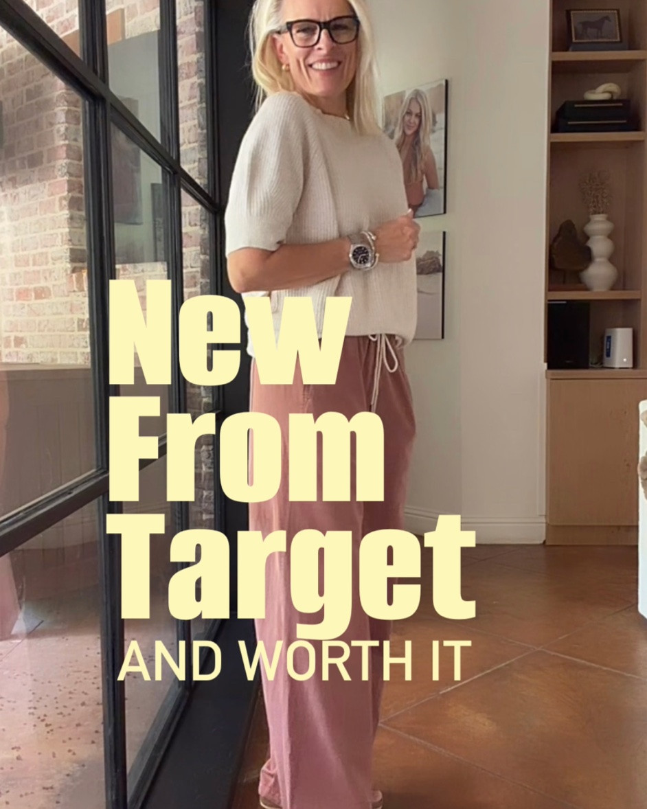New from Target!! 
Don’t sleep on their short sleeve sweaters.  
Sweaters - I sized up to large 
Pants - all for tts 

@Target

#LTKOver40 #LTKmomlife #LTKTravel