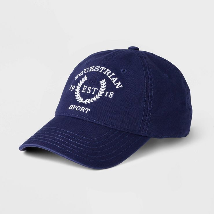 Equestrian Baseball Hat - Navy Blue | Target