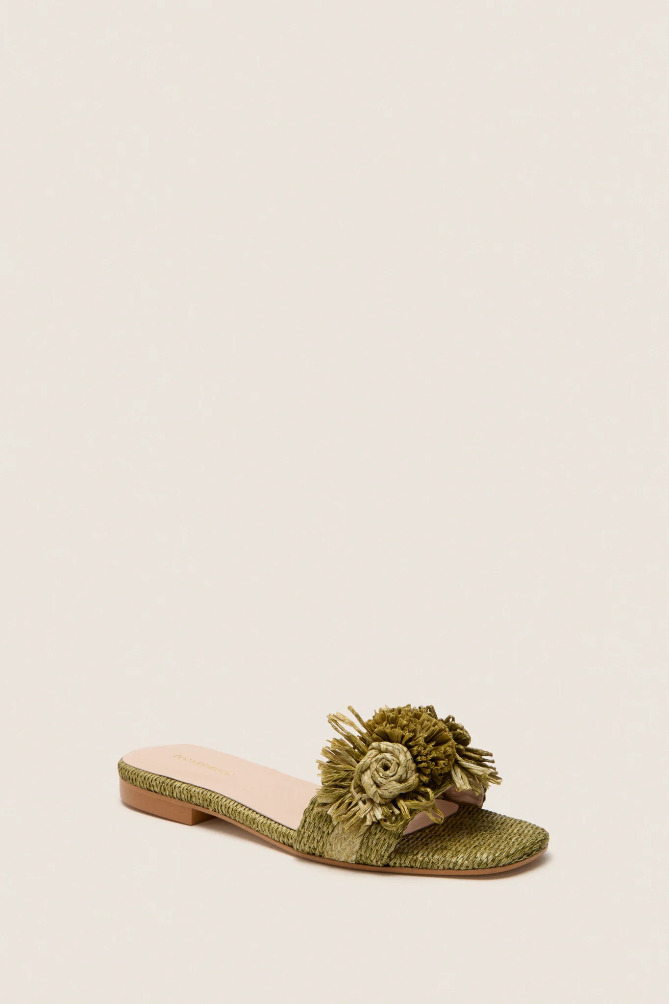 Green Raffia Nicola Sandals | Tuckernuck (US)