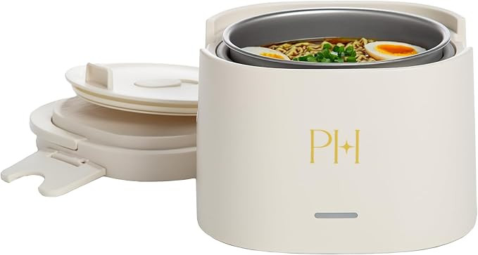 Paris Hilton Electric Lunch Warmer, 20-Ounce Stainless Steel Portable Food Container With Sealing... | Amazon (US)