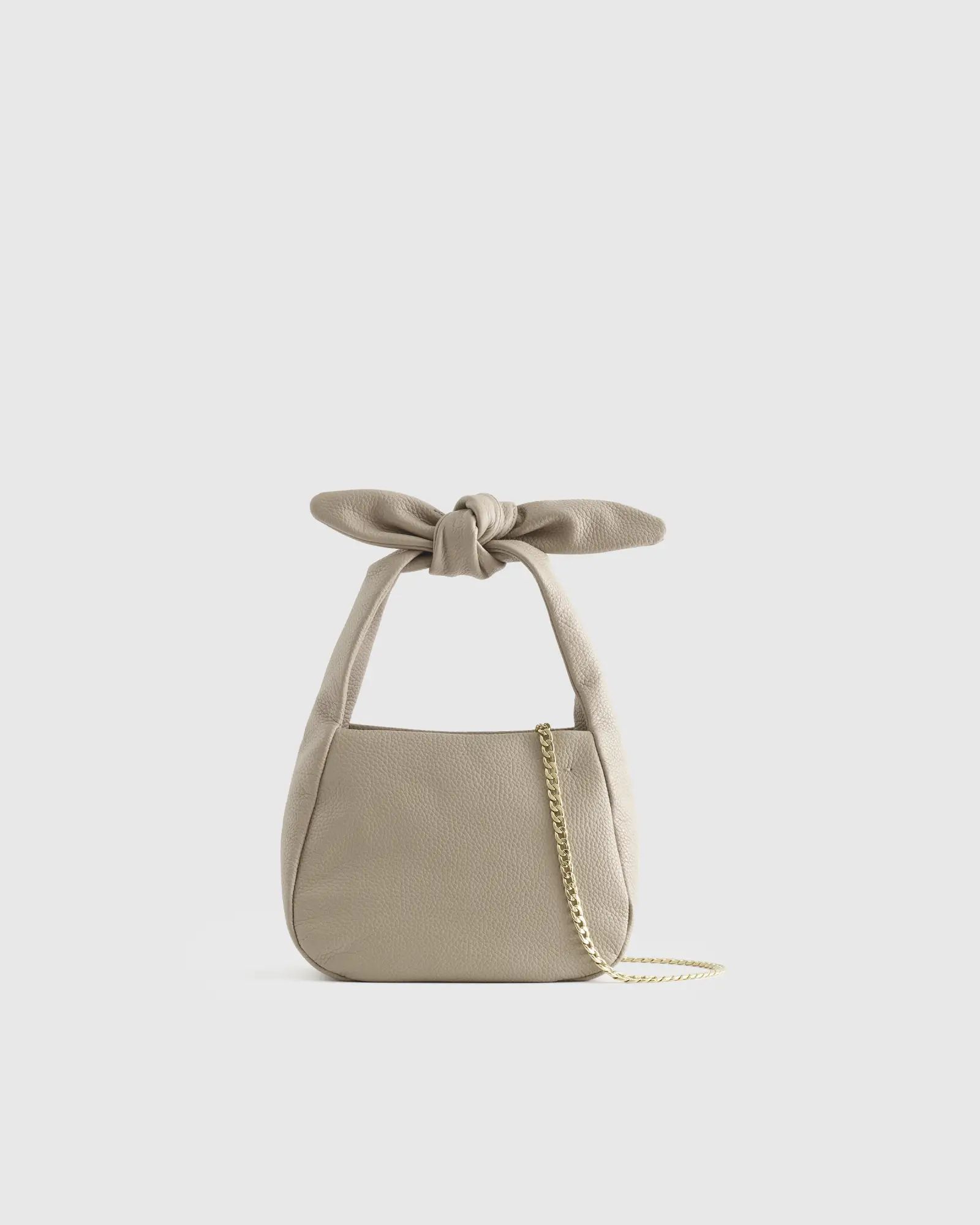 Italian Leather Mini Bow Bag | Quince