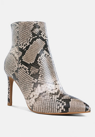 Tatria Textured Stiletto Heel Ankle Boots Women - Macy's | Macy's
