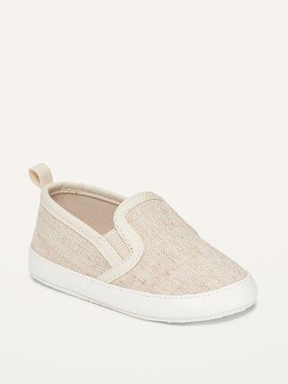 Metallic Linen-Blend Slip-Ons for Baby | Old Navy (US)