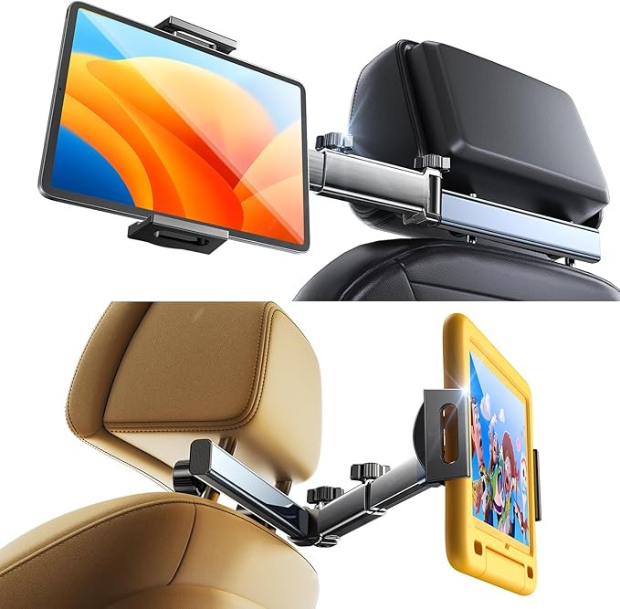 LISEN Tablet Holder for Car Headrest, iPad Holder for Car Mount [Extension Arm] 2023 Car Tablet H... | Amazon (US)