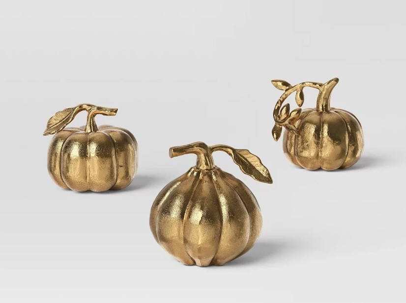 Set of 3 Mini Gold Pumpkins

#LTKSeasonal #LTKHome #LTKFindsUnder50
