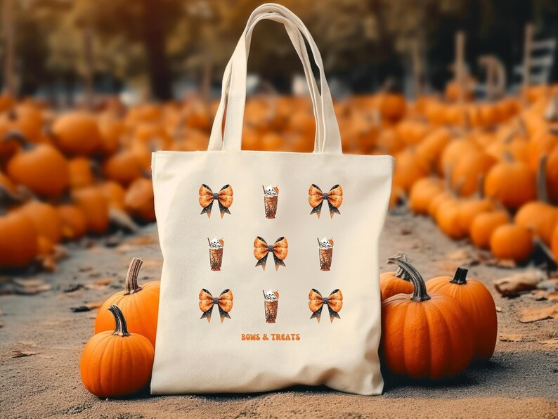 Personalized Halloween Tote Bag, Custom Trick or Treat Bag, Halloween Goodie Bag, Fall Tote Bag, ... | Etsy (US)