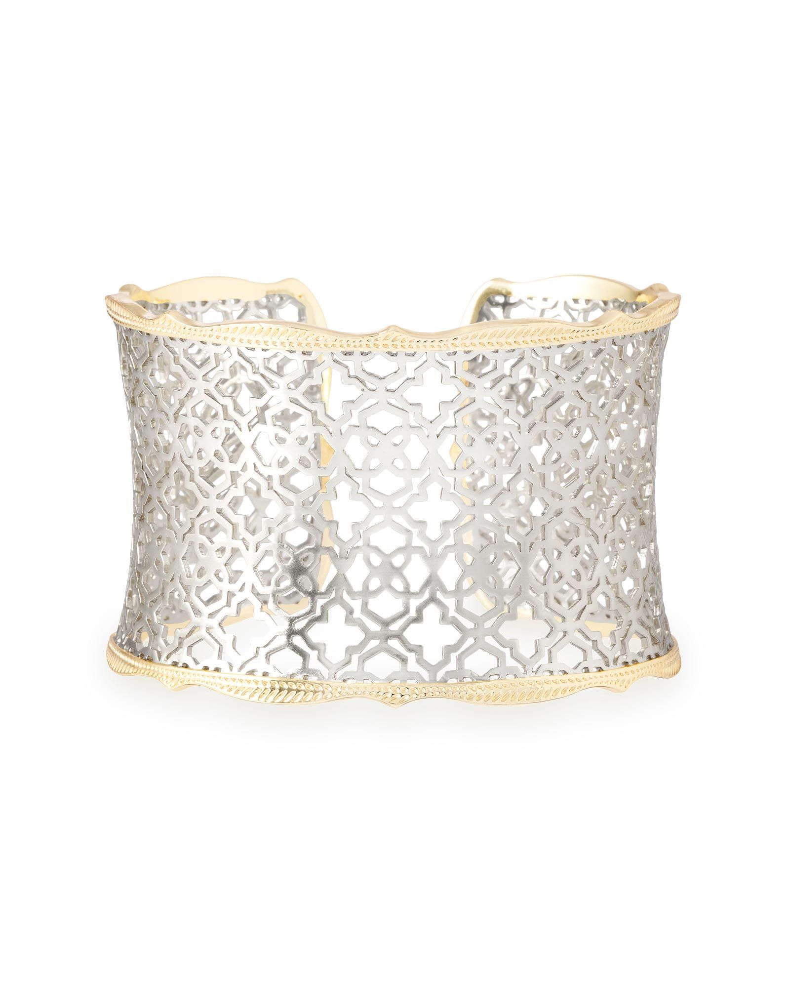 Candice Gold Cuff Bracelet in Silver Filigree | Kendra Scott